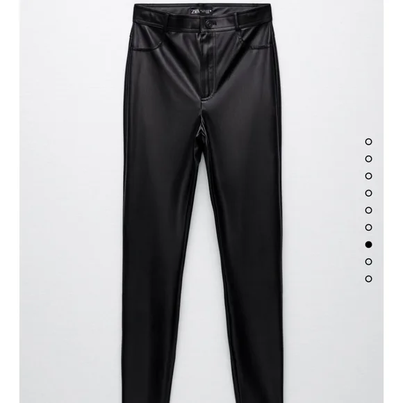 Zara faux leather leggings - Picture 5 of 8